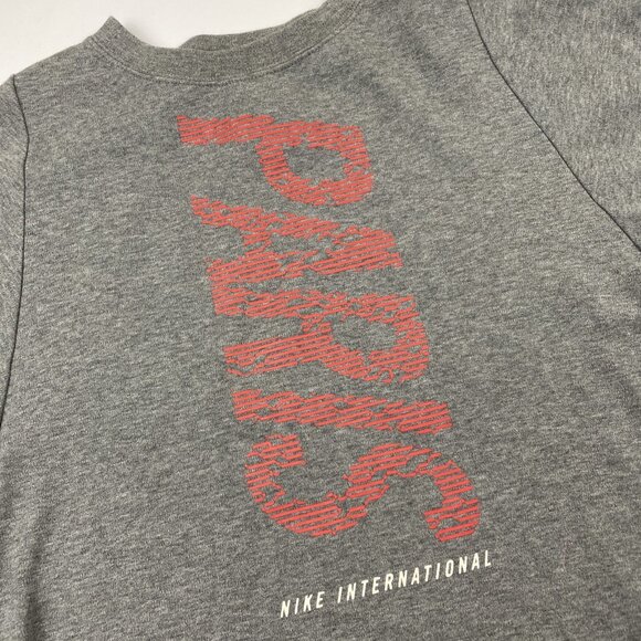 Nike International Paris Cropped T-Shirt Women’s XS Crop Top Gray Crew Neck - Picture 5 of 8
